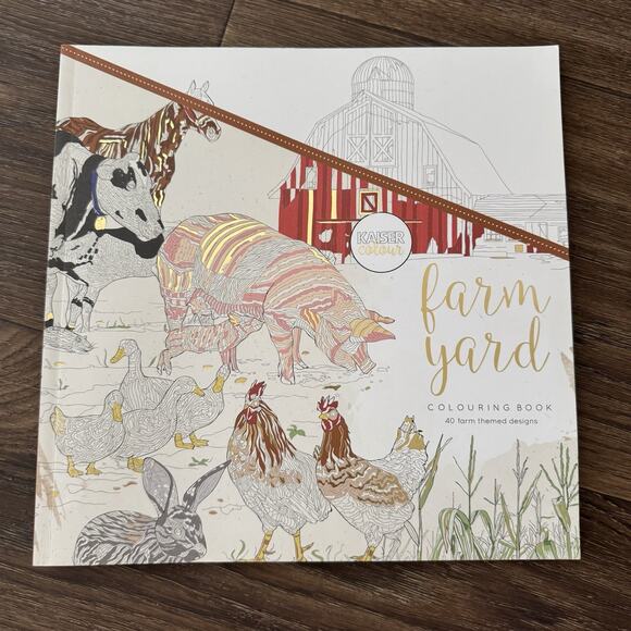 Adult‎ Coloring Book Kaiser Colour Farm Yard Coloring Book - Picture 1 of 4